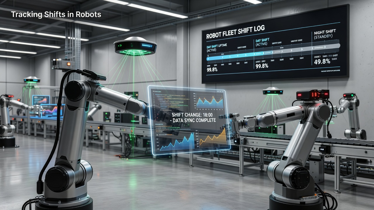 Detailed chart showing robot activity metrics before and after infrastructure changes